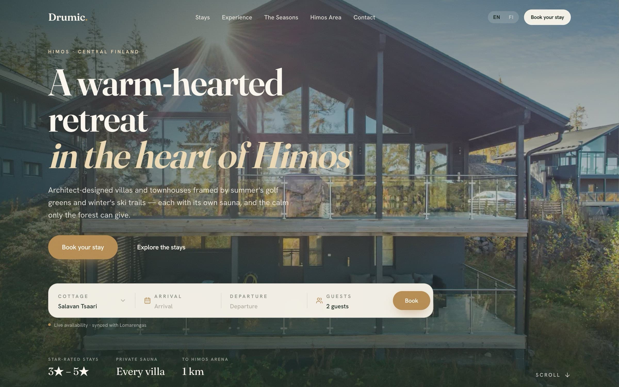 Drumic Resort home page